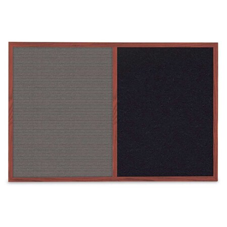 United Visual Products Slim Style Indoor Enclosed Radius Corkbo UVRDS23SB-BRONZE-CINNABA